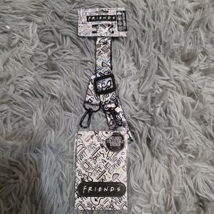 Friends Lanyard with Doodle Design 22" Not Including The Lanyard Has Sticker